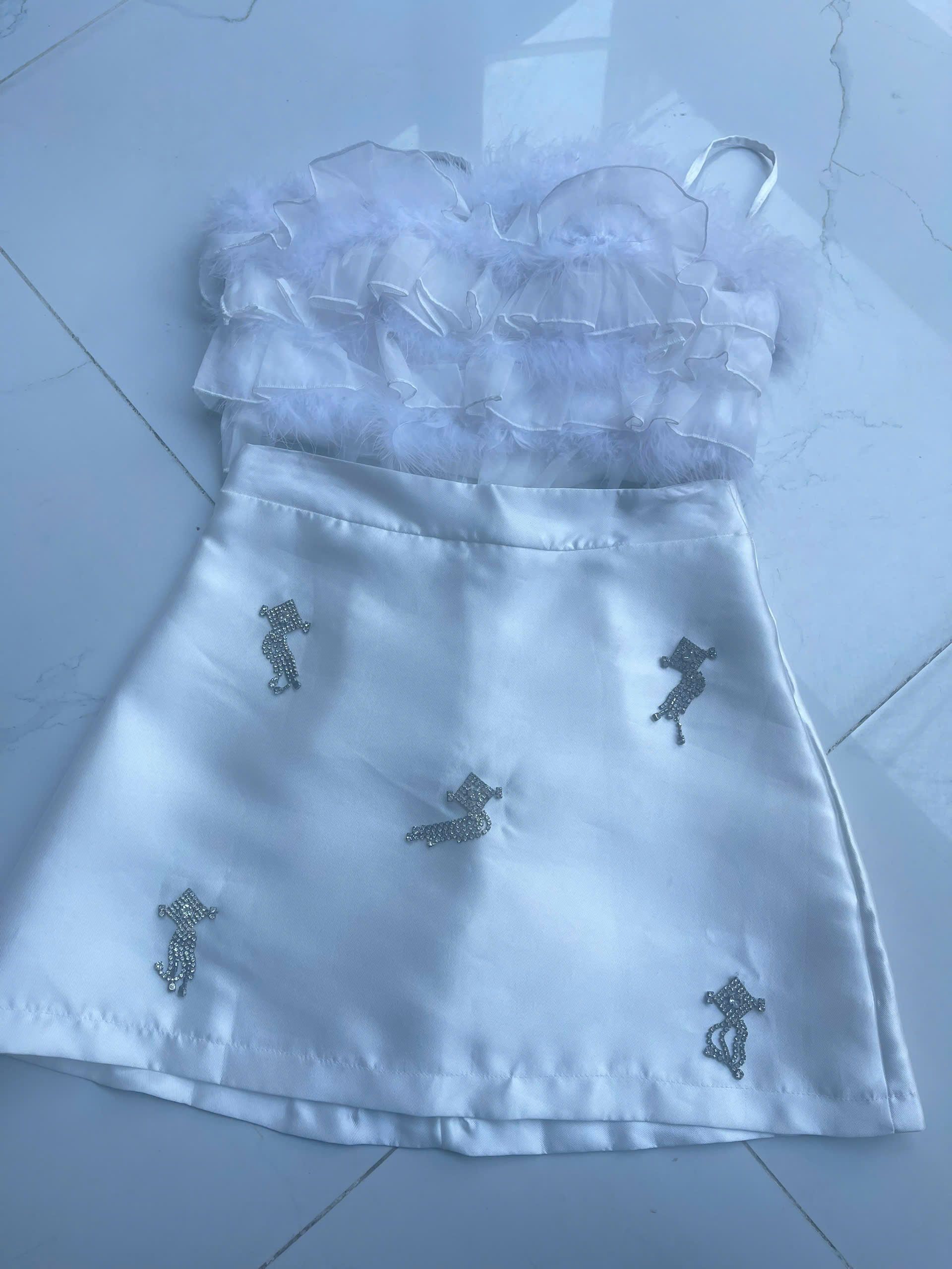 Set áo 2 dây cv đính đá - Size S - 119K S